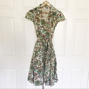 Floral wrap dress